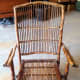 The bamboo rocker waiting to be repaired.