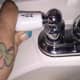 Using only hot water to when hand-washing is not recommended.