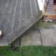 Angled decking for a convenient stepdown.