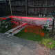 Test run of the new pond lighting before continuing with the rest of the electrics.