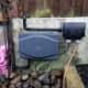 Waterproof switch and cable box to house the remote control unit and transformer for the RGB LED strip lighting.