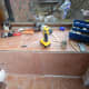 Sliding cupboard doors finished and fitted.