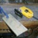 Plague cut to shape with a jig saw