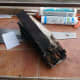 Removed section of doorframe to use as temple for making new piece.