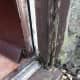 Rotten doorframe.
