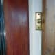 Original doorbell on the inner porch door