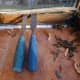 Easing the old rotten beading up with a couple of chisels.