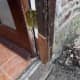 Doorframe made good on hinged side.
