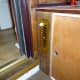 Air vent fitted in front panel and in open position using nylon bolt