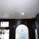 New LED recessed spotlight fitted for clearance of new inner door to open into the porch.
