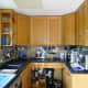Location of the original kitchen backdoor blocked off to make space for wall units.