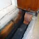 Gap cleared and ready for DPC (Damp Proof Course), prior to filling with concrete.