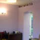 Dining room before makeover; view into kitchen