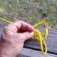Adding a slip half-hitch, step 1