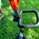 The handle of the Black &amp; Decker LST540 Brushless String Trimmer can be adjusted for comfort.