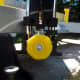 Photo of Stanley 20-800 Contractor Grade Clamping Miter Box shows push-button used to adjust angle of blade.