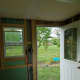 The old, green, poly-foam insulation did not have a very good R-value and did not fit tightly in the wall cavity, leaving gaps for cold air to get through.