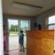 The shed already had a door, slider, and two windows that let in a lot of natural light.