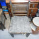 Wool felt, top layer of seat padding, for softness and comfort.