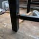 Gently prising the joints apart with a wooden mallet prior to gluing.