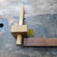 Marking out the ends with mortise and marking gauge to make the tenon joint.