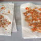 2. Remove the pulp and membrane from around tomato and cantaloupe seeds before drying on paper towels.