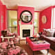 Sophisticated Living Room in Pink