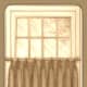 Traditional cafe curtain