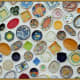 Beautiful plates hanging on a wall