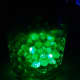 Water beads with a submersible LED light.