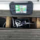Weatherproof electric box placed under the decking