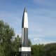 A V-2 rocket today at Peenemude the coastal town where the rocket was developed in the 1930s.