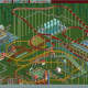Screenshots of my initial theme park in Roller Coaster Tycoon.