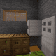 Opening the fridge door reveals an iron block and a chest built into the floor.