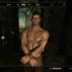 Vanilla Skyrim Player Character before body model mods have been installed.