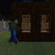 Zombies were uninterested in my villagers with fence gates in front of the doors. 