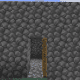 Build a simple cobblestone house to store your bed and valuables.