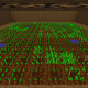 Growing crops in this underground farm only requires four blocks of water!