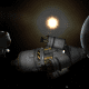Orbiting Kerbin with a Kerbal on EVA