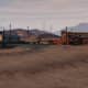 Enemies will mainly come from this direction, in fact the main force of them will. This is your view from the right side of the trailer.