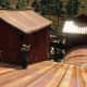 You can take cover anywhere up on the roof of the Sawmill, this is just one example.
