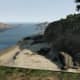 The vantage point from up on the hill.