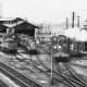 Northern Scotland was out of the way as far as railway systems went. Here's a view of one of the outlying sheds with locomotives lined up and ready for duty