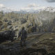 The direction you want to go is BEHIND where Arthur is standing, but I wanted to get a shot of Fort Wallace (plus this view is nice).