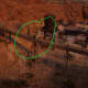 If you like precision parkour follow the red arrow. If you like climbing take the blue arrow. Either way the green circle is where the map is in the not-so-perfect green circle.