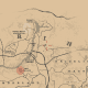 The location of the cave with the Strange Statues and Gold Bars.