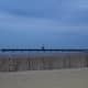 The cement pathway that hooks out to Lake Michigan. Picture taken in December 2015.