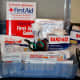 An inside look of the supplies in my first aid kit.