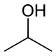 Isopropyl alcohol chemical structure