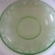 The 8-1/2 Berry Bowl. Interestingly, the green, as shown is worth about $45; if it were in pink it would be worth $175.00. It is true for all pieces, the price varies for pieces in different colors.